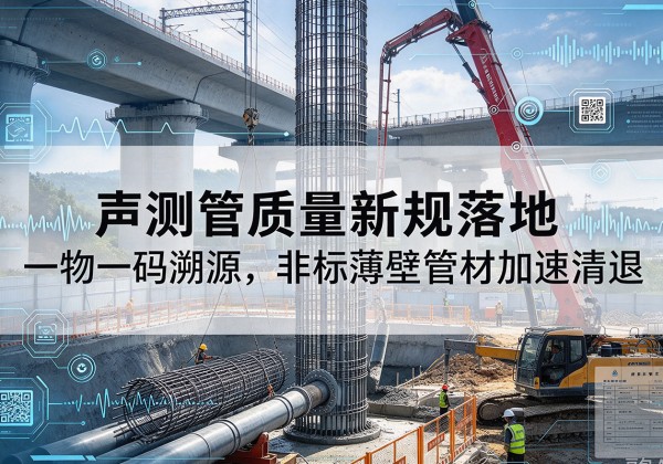 勉县声测管质量新规落地，一物一码溯源，非标薄壁管材加速清退